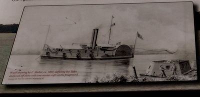"the gunboat Tyler saved the day" Marker image. Click for full size.