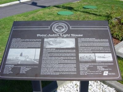 Point Judith Light House Interpretive Sign image. Click for full size.