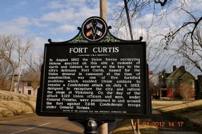 Fort Curtis Marker image. Click for full size.