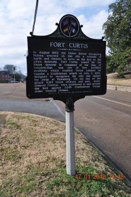 Fort Curtis Marker image. Click for full size.