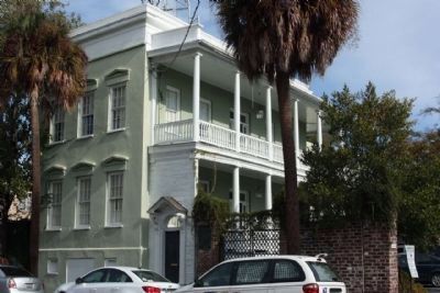 The Liberty Tree Marker, seen along Alexander Street image. Click for full size.