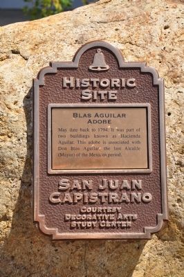 Blas Aguilar Adobe Marker. Click for full size. Blas Aguilar Adobe Marker image. Click for full size.