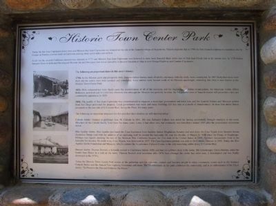 Historic Town Center Park Marker image. Click for full size.