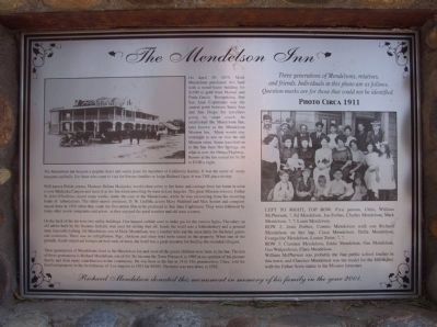 The Mendelson Inn Marker image. Click for full size.