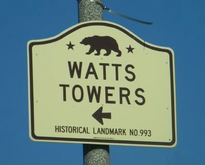 Watts Towers Marker image. Click for full size.
