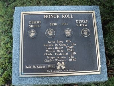 Desert Storm / Desert Shield Marker. Click for full size. Desert Storm / Desert Shield Marker image. Click for full size.
