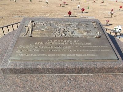 In Memory of All American Veterans Marker image. Click for full size.