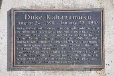 Duke Kahanamoku Marker image. Click for full size.