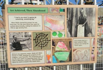 Watts Towers Marker Panel 7 image. Click for full size.