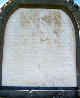 Bath Civil War Memorial Honor Roll. Click for full size. Bath Civil War Memorial Honor Roll image. Click for full size.