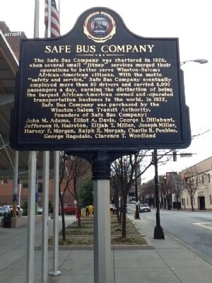 Safe Bus Company Marker image. Click for full size.