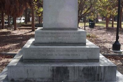 Wade Hampton Monument, north side image. Click for full size.