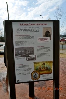 Civil War Comes to Arkansas Marker image. Click for full size.