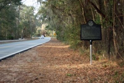 Hampton Plantation Marker, looking north along Lawrence Road image. Click for full size.