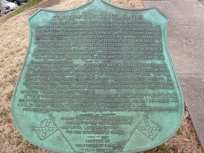Confederate History of Memphis Marker. Click for full size. Confederate History of Memphis Marker image. Click for full size.
