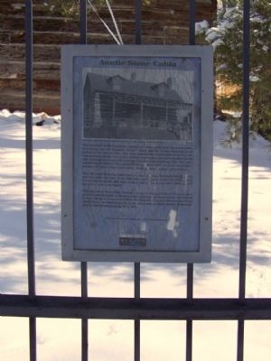 Auntie Stone Cabin Marker. Click for full size. Auntie Stone Cabin Marker image. Click for full size.