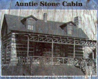 Auntie Stone Cabin, with porch. Click for full size. Auntie Stone Cabin, with porch image. Click for full size.