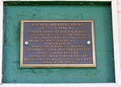Rochin-Birabent Adobe Marker. Click for full size. Rochin-Birabent Adobe Marker image. Click for full size.