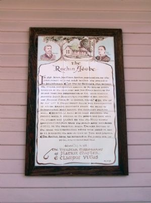 The Rochin Adobe Marker. Click for full size. The Rochin Adobe Marker image. Click for full size.