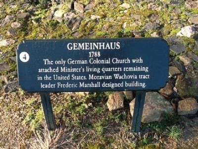 Gemeinhaus Marker. Click for full size. Gemeinhaus Marker image. Click for full size.