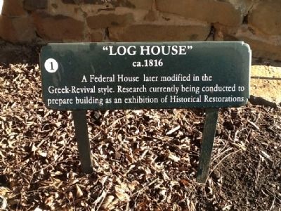 "Log House" Marker. Click for full size. "Log House" Marker image. Click for full size.