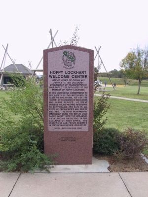 Hoppy Lockhart Welcome Center Marker image. Click for full size.