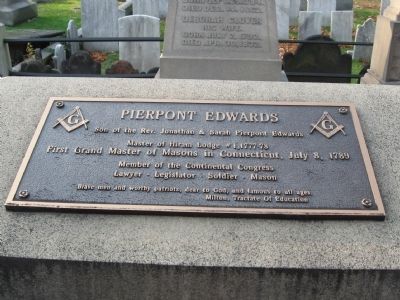 Pierpont Edwards Marker. Click for full size. Pierpont Edwards Marker image. Click for full size.