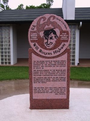 U.S. 66 - Willl Rogers Highway Marker image. Click for full size.