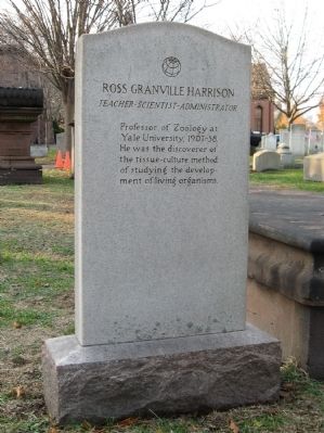 Ross Granville Harrison Marker. Click for full size. Ross Granville Harrison Marker image. Click for full size.