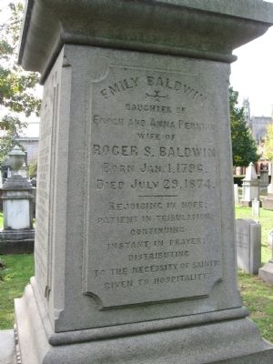 Roger Sherman Baldwin Marker. Click for full size. Roger Sherman Baldwin Marker image. Click for full size.