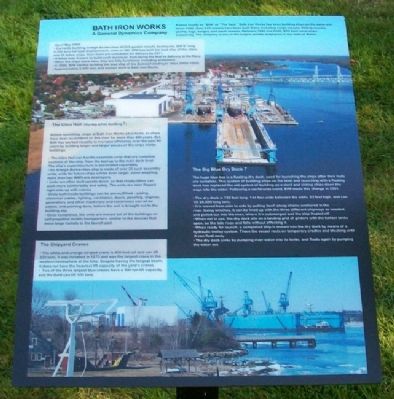 Bath Iron Works Marker. Click for full size. Bath Iron Works Marker image. Click for full size.
