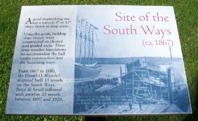 Site of the South Ways (ca. 1867) Marker image. Click for full size.