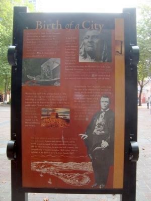 Pioneer Square Historic District Marker - Birth of a City [Panel 1] image. Click for full size.