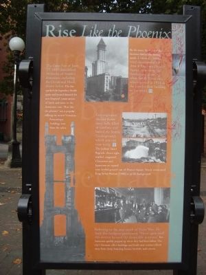 Pioneer Square Historic District Marker - Rise Like The Phoenix [Panel 3] image. Click for full size.