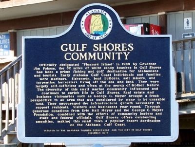 Gulf Shores Community Marker image. Click for full size.