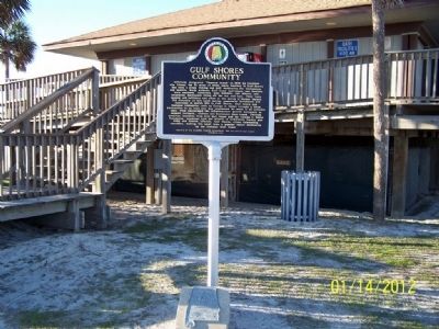 Gulf Shores Community Marker image. Click for full size.