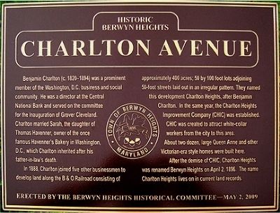 Charlton Avenue Marker image. Click for full size.