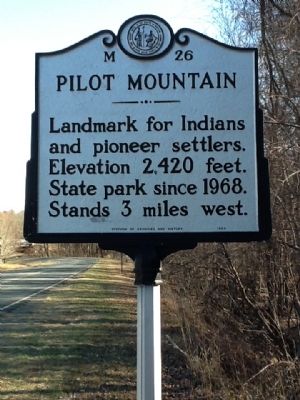 Pilot Mountain Marker image. Click for full size.