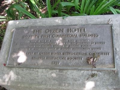 The Green Hotel Marker image. Click for full size.