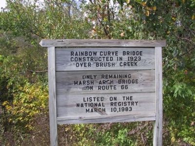 Marsh Rainbow Arch Bridge Marker image. Click for full size.