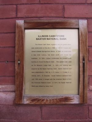 Illinois Cash Store Marker image. Click for full size.