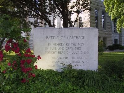 Battle of Carthage Marker image. Click for full size.