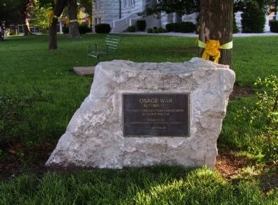 Osage War Marker. Click for full size. Osage War Marker image. Click for full size.
