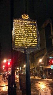 Oldest Photograph Marker image. Click for full size.