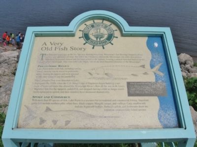 A Very Old Fish Story Marker. Click for full size. A Very Old Fish Story Marker image. Click for full size.