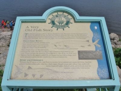A Very Old Fish Story Marker image. Click for full size.
