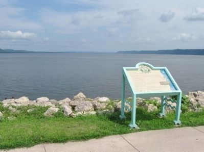 Lake Pepin and Marker. Click for full size. Lake Pepin and Marker image. Click for full size.