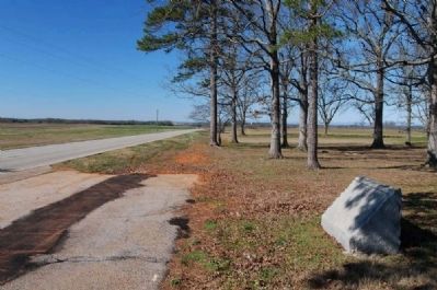 Joseph B. Douthit Marker<br>Looking West Along Lebanon Road. Click for full size. Joseph B. Douthit Marker<br>Looking West Along Lebanon Road image. Click for full size.