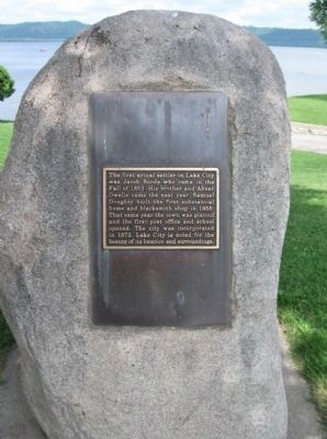The First Settler Marker. Click for full size. The First Settler Marker image. Click for full size.