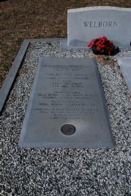 Mell Burress Welborn, M.D. Tombstone image. Click for full size.